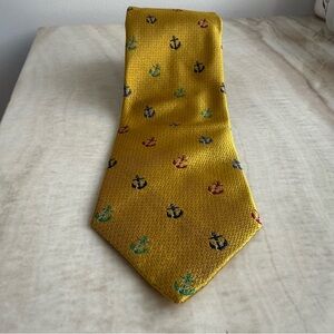 Gold Nautical Patterned Tie